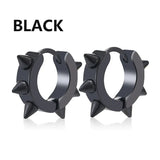 1Pair Punk Stainless Steel Spiky Thorn Stud Earrings | Unisex Gothic Hip Hop Jewelry