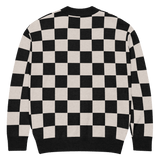 Checkers and Cream Knit Cardigan