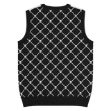 Crossbones Knit V-Neck Vest