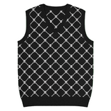 Crossbones Knit V-Neck Vest