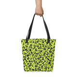 Lime Bones Tote bag