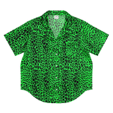 Lime Leopard Silky Pajama Top