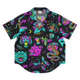 Neon Traditional Silky Pajama Top