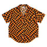 October Tiles Checkered Silky Pajama Top